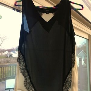 Beautiful sleeveless top can be dressed up or down